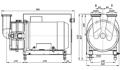 LR-20 pump dimensions